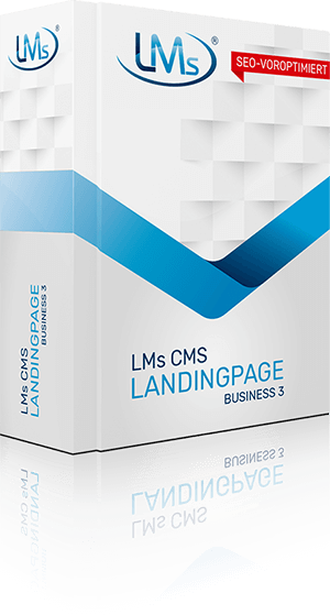 LMs CMS Landingpage, Version Business 3: DIE Version frs Business! Schnelle und technisch ausgereifte Version mit extrem gutem SEO; inklusive Navigation + Kontaktformular.